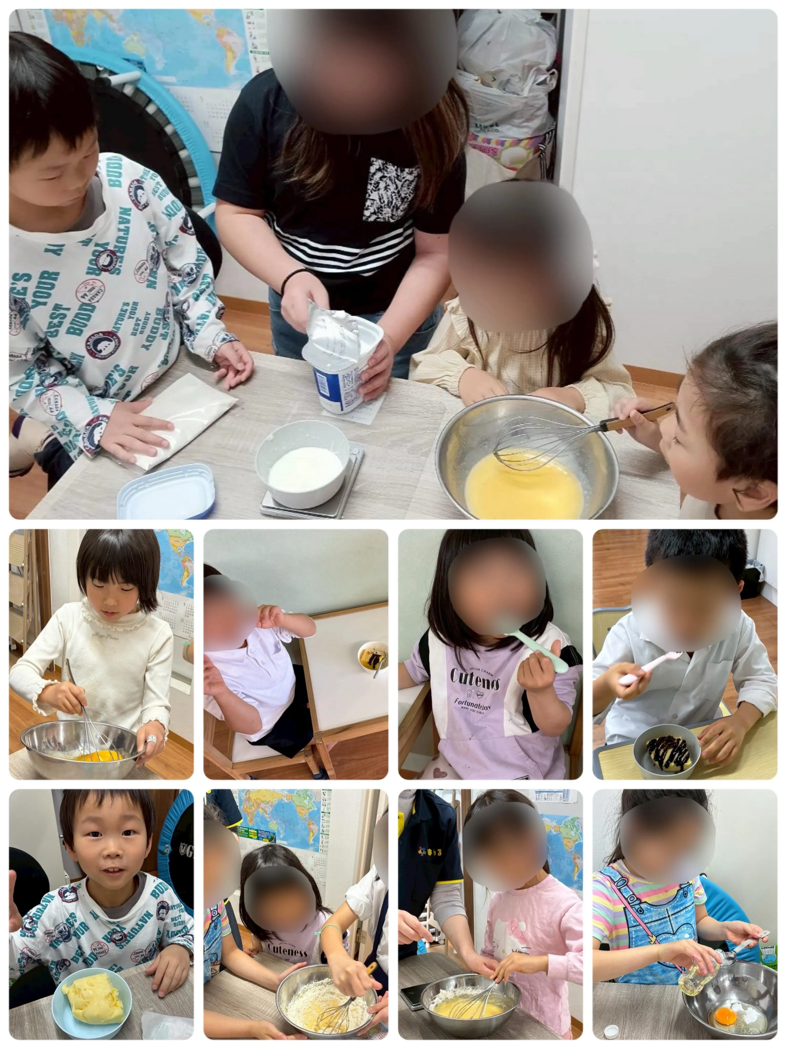 オヤツ作りの「蒸しケーキ」!